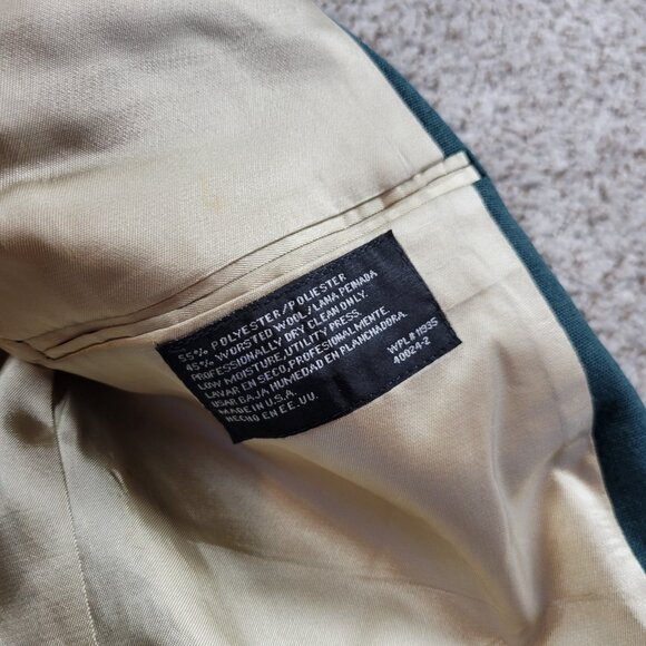 Stafford Blazer/Jacket Men's 42 Wool Blend Gold Button Lined Sport Coat - Picture 3 of 7